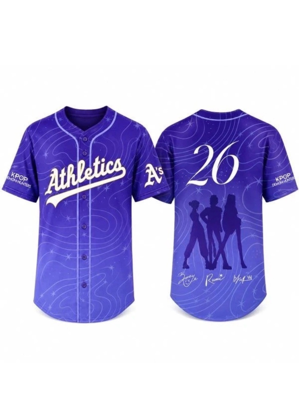 Oakland / Sacramento A’s K-pop Demon Hunters Jersey -